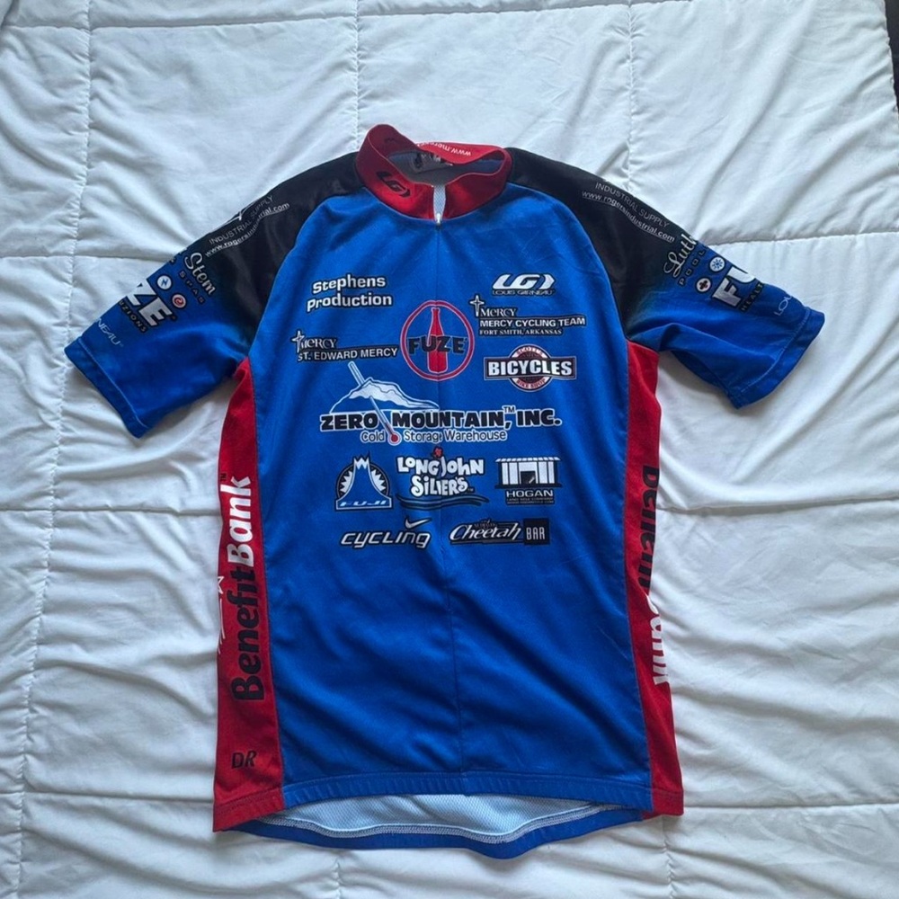 Blue and Red Cycling Jersey